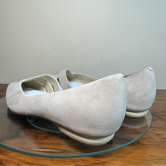 Franco Sarto Braela Almond Toe d'Orsay Flat in sand suede - Picture 10 of 16